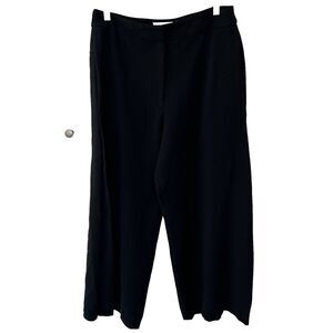 MM Lafleur Wide Leg Crop Pants Black Size 12 Ladies Staple Piece Minimalist